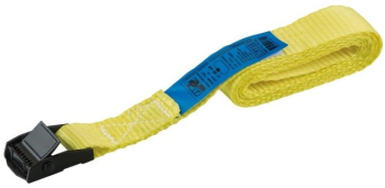 Chinga ancorare cu clema de strangere metalica STROXX latime 25 mm lungime 1.5 m culoare galbena 