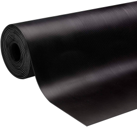 Covor Antiderapant din Cauciuc Linoleum din Cauciuc pentru Protectie Podea Auto - model STRIURI FINE 