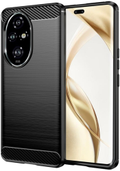 Husa pentru Honor 200 Pro - Techsuit Carbon Silicone - Black 