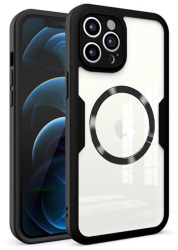 Husa pentru iPhone 12 Pro Max + Folie - Techsuit ColorVerse 360 MagSafe Series - Black 