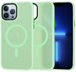 Husa pentru iPhone 13 Pro Max - Techsuit HaloFrostA MagSafe Series - Light Green 
