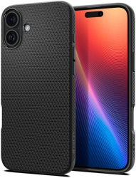Husa pentru iPhone 16 - Spigen Liquid Air - Matte Black 