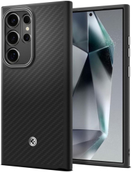 Husa pentru Samsung Galaxy S24 Ultra - Spigen Enzo Aramid - Matte Black