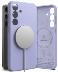 Husa pentru Samsung Galaxy S25 Plus - Ringke Silicone Magnetic MagSafe - Lavender 
