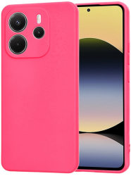 Husa pentru Xiaomi Redmi Note 14 4G 163.25 x 76.55A xA 8.16mm - Techsuit SoftFlex - Hot Pink 