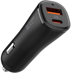 Incarcator Auto USB-A QC 3.0 18W Type-C PD30W - Spigen Arcstation Essential EV482 - Black 