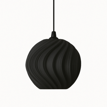 Lampa suspendata Sani Atina E27 material ecologic PLA 246 x 248 x H 210 mm negru 