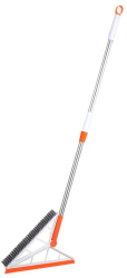 Mop Multifunctional Flippy Portocaliu cu Racleta din Silicon Maner Telescopic Curatarea Eficienta a Tuturor Suprafetelor 
