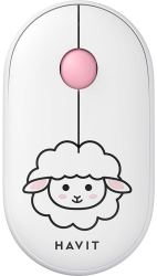 Mouse Fara Fir 2.4GHz 1600 DPI ABS PC- Havit MS75GT Pro - White 