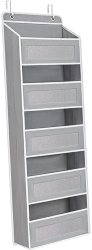 Organizator Suspendat pentru Usi Flippy din Nailon si Plasa Baza de Carton Ingrosat 5 Buzunare Principale + 5 Buzunare Laterale 146 x 40 x 