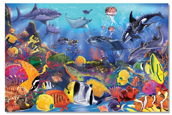 Puzzle de podea viata subacvatica melissa and doug 