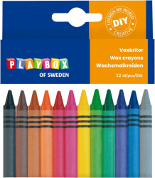 Set 12 creioane colorate cerate cu diametrul de 8 mm 