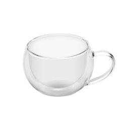 Set 2 cesti pentru espresso lung ETA 5180 91010 160 ml pereti dubli din sticla borosilicata