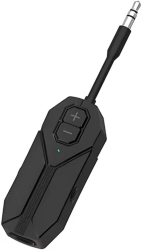 Transmitator si Receptor Audio Techstar M126 cu Bluetooth 5.4 Wireless Portabil Compatibil TV PC Boxe Casti Aux 3.5mm Baterie Reinca 