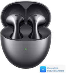 Casti In-Ear Huawei FreeBuds 6 True wireless Bluetooth AI noise cancelling Autonomie 36 ore IP54 Black casti bluetooth earbuds