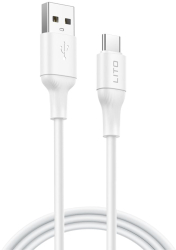 Cablu de Date cu Mufe USB Type-C 1m - Lito LD06 - White 