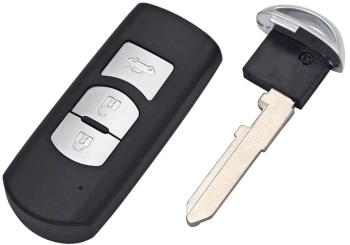 Carcasa cheie auto Techstar pentru Mazda cu 3 butoane compatibila cu modelele Mazda 6 CX-5 CX-3 2014-2015 lamela caneculara dreapta 