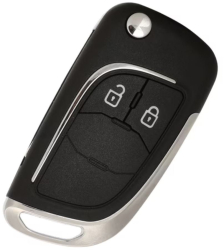 Carcasa Cheie Auto tip Briceag Techstar pentru Opel Vauxhall Chevrolet &ndash 2 Butoane Elemente Cromate 