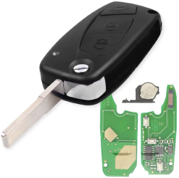 Cheie Auto Completa Compatibila cu Fiat Bravo Stilo Linea Ducato Lancia Ypsilon Peugeot Boxer Citroen Jumper Programabila 3 butoane 