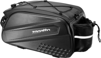 Geanta bicicleta portbagaj Zagatto® Neagra Dimensiuni 40x20x15 cm Tip cufar Impermeabila Pentru ciclism Montare rapida Spatioasa 