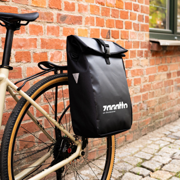 Geanta laterala de bicicleta negru 34-53x27x15 cm 21L Zagatto ZG735 