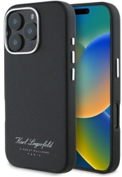 Husa iPhone 16 Pro Max - Karl Lagerfeld Hardcase Leather Hotel KLHCP16XPGWCMKHK - RSG 