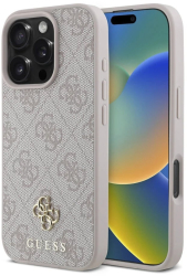 Husa pentru iPhone 16 Pro - Guess Hardcase 4G Classic MagSafe GUHMP16LP4SM4MP - Pink 