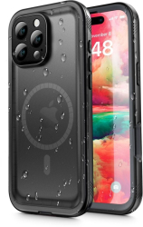 Husa pentru iPhone 16 Pro Max - ShellBox Waterproof IP68 Case - Black 