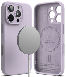 Husa pentru iPhone 16 Pro - Ringke Silicone Magnetic MagSafe - Lavender 