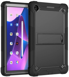 Husa pentru Lenovo Tab M10 Plus 3rd Gen TB-125F/TB-128F + Folie - Techsuit Rugged TabShell - Black 