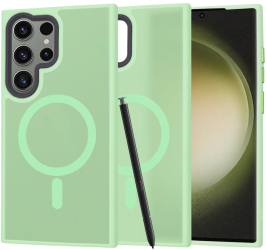 Husa pentru Samsung Galaxy S23 Ultra - Techsuit HaloFrostA MagSafe Series - Light Green