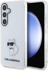 Husa pentru Samsung Galaxy S24 - Karl Lagerfeld IML Luxury KLHCS24SHNCHTCT - Transparent Choupette 