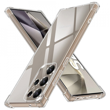 Husa pentru Samsung Galaxy S24 Ultra - Techsuit Shockproof Clear Silicone - Clear 