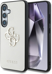 Husa pentru Samsung Galaxy S25 - Guess Hardcase 4G Grained Big and Classic Logo GUHCS25SPGT4MBE - Beige 