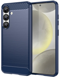 Husa pentru Samsung Galaxy S25 Plus - Techsuit Carbon Silicone - Blue 
