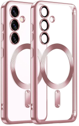 Husa pentru Samsung Galaxy S25 - Techsuit Luxury Crystal MagSafe - Pink 