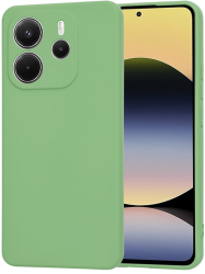 Husa pentru Xiaomi Redmi Note 14 4G 163.25 x 76.55A xA 8.16mm - Techsuit SoftFlex - Mint Green 