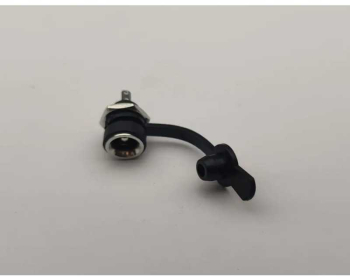 Mufa alimentare mama panou 5.5x2.1 mm plastic cu filet interior 6.5 mm rezistenta la apa 