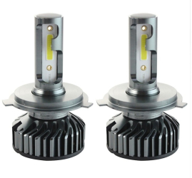 Set 2 LED-uri Auto Techstar® P1 H4 36w 4000 Lumeni 6500K AUTO 12-24 Volti DOB Canbus Miez Cupru Radiator Aluminiu Argintiu 