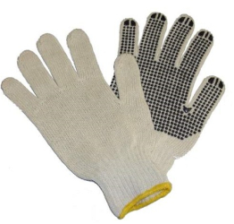 Set 2 Manusi De Lucru Fir De Bumbac Cu Palma Intarita In Puncte Jbm 
