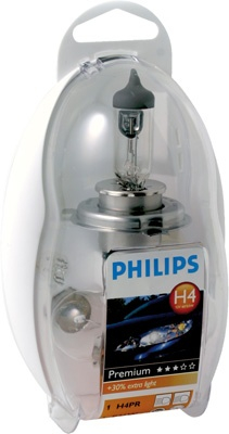 Set Becuri Auto De Rezerva H4 Philips Easykit 12V 