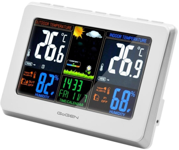 Statie meteo interior-exterior GoGEN ME 3257 senzor extern fara fir LCD color 