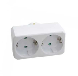 Adaptor distribuitor 2 prize SCHUKO 2x 16A MAX 2300W V-TAC 