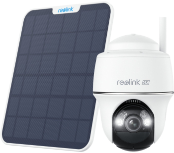 Camera de supraveghere Reolink Argus PT B440 cu panou solar rezolutie 4K / 8MP WIFI detectare persoana/vehicul vedere 360 de grade