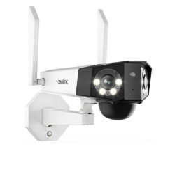 Camera de supraveghere Reolink DUO 4G - LTE si baterie reincarcabila lentile duble detectare Persoana/Vehicul vedere nocturna color rezo 