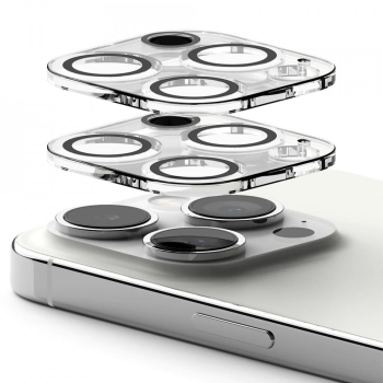 Folie Camera pentru iPhone 15 Pro Max set 2 - Ringke Camera Protector Glass - Clear 