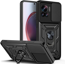 Husa pentru Motorola Edge 30 Ultra - Techsuit CamShield Series - Black 