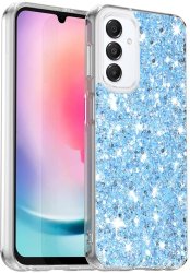Husa pentru Samsung Galaxy A16 4G / A16 5G - Techsuit Sparkly Glitter - Blue 