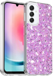 Husa pentru Samsung Galaxy A16 4G / A16 5G - Techsuit Sparkly Glitter - Magenta 