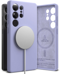 Husa pentru Samsung Galaxy S25 Ultra - Ringke Silicone Magnetic MagSafe - Lavender 
